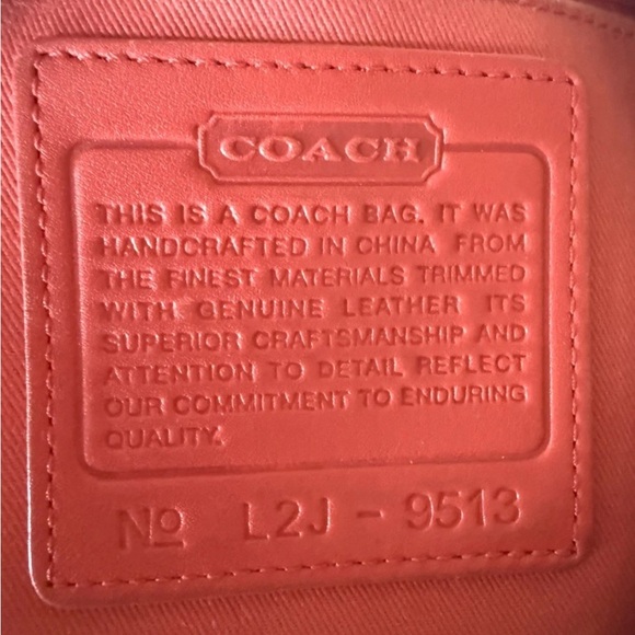 Coach SoHo Hobo Twill Leather 
Cream Brown Zip Top Bag Adjustable Strap - Picture 6 of 10